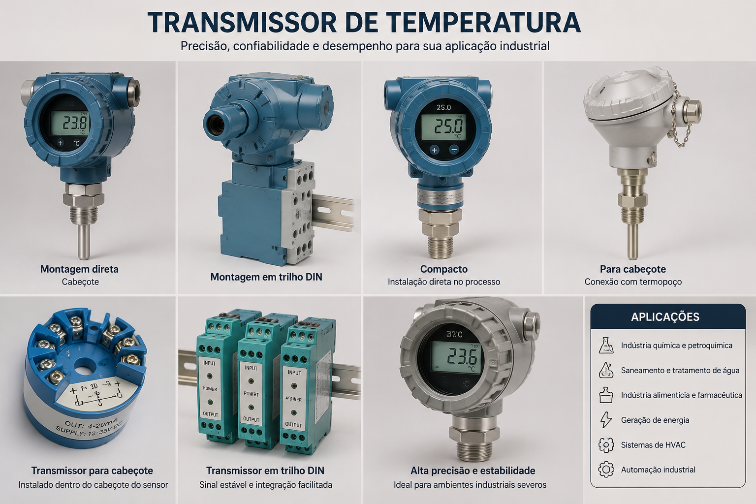 Transmissor de Temperatura Industrial – Fornecimento e Importação Sob Demanda