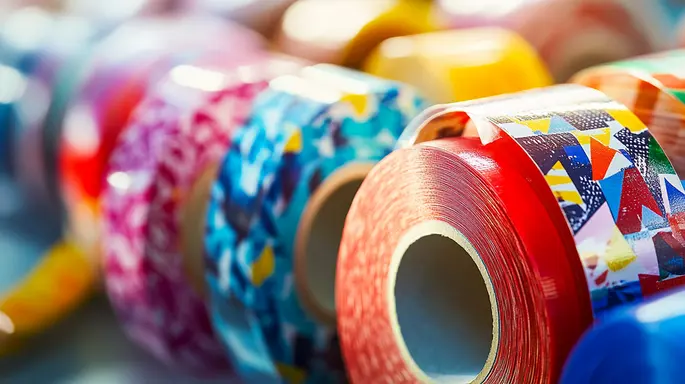 Fita impressa adesiva