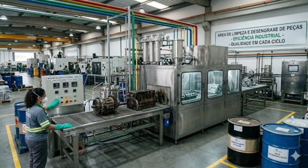 Máquina de limpeza industrial