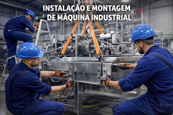 Instalação e Montagem de Máquina Industrial