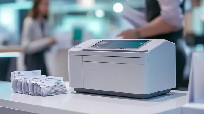 Impressora de senha de atendimento