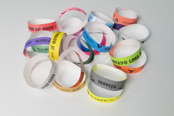 Pulseira De Identificação Pulseirinha De Papel Com Escrita Com Valor