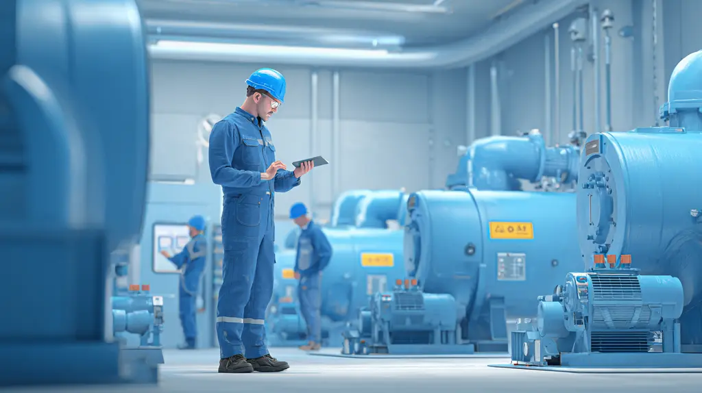 Inspeção em compressor de ar