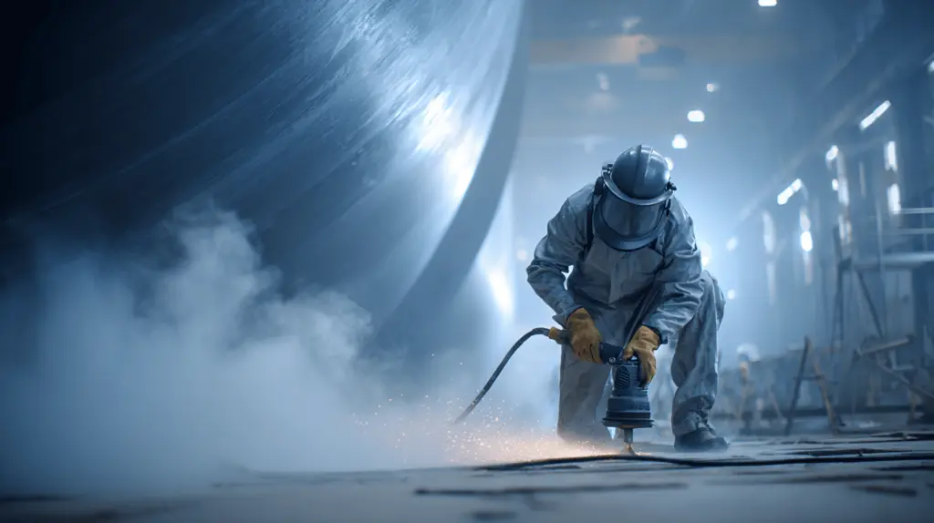 Jateamento de Peças Industriais Metálicas