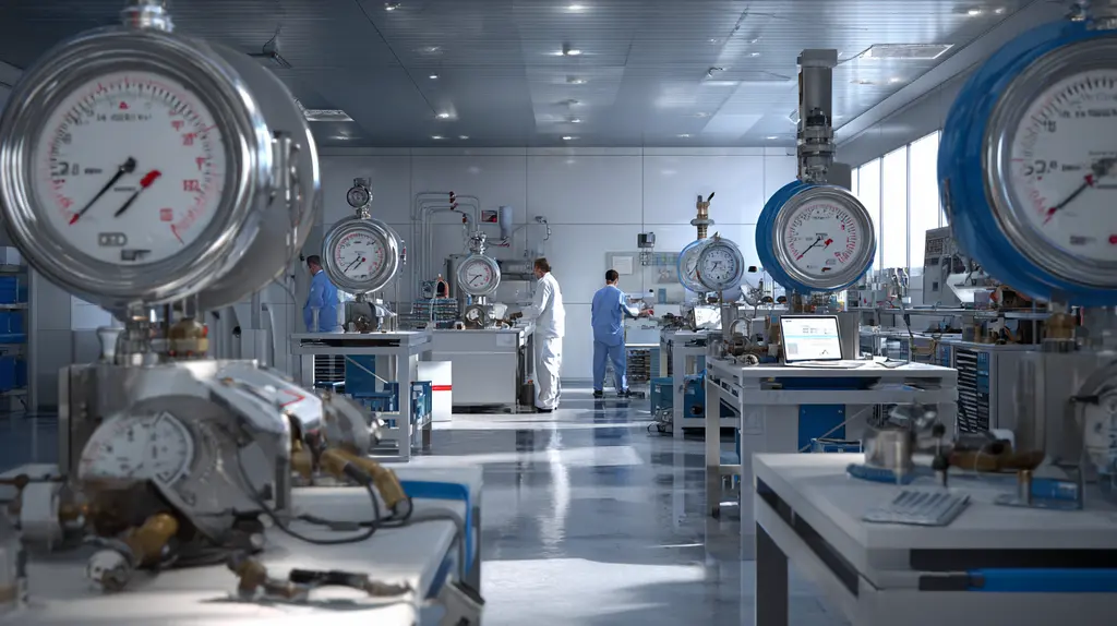 Laboratório de calibração de manômetros