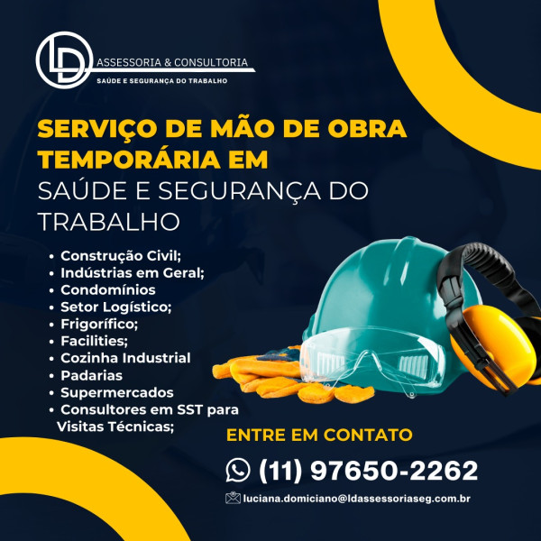 Mão de Obra Técnica em Segurança do Trabalho