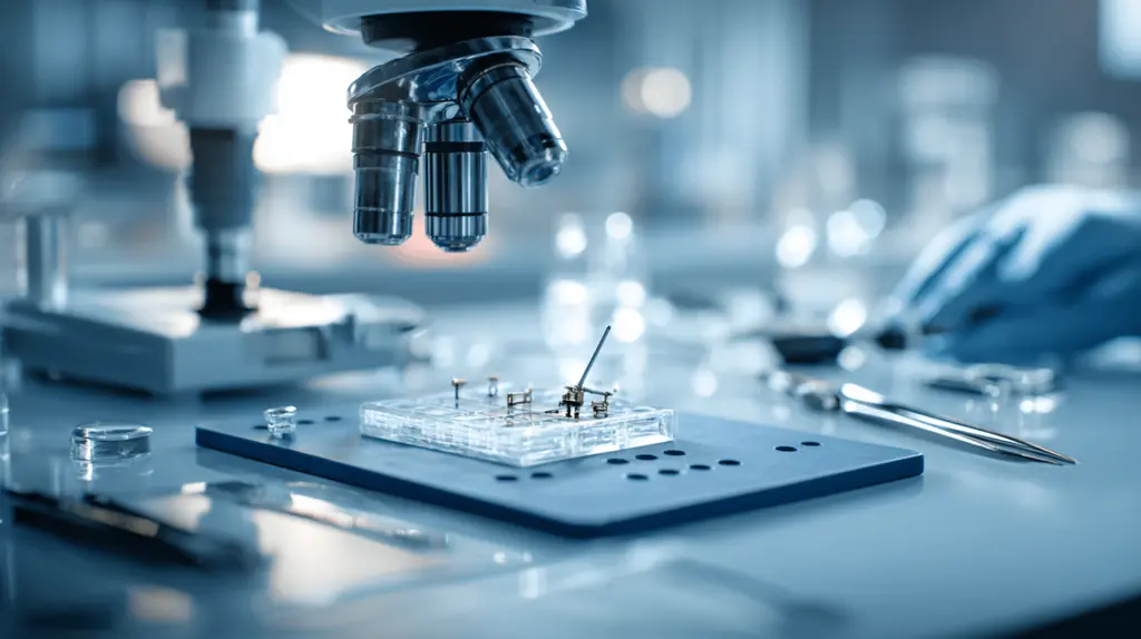 Manutenção de microscópio