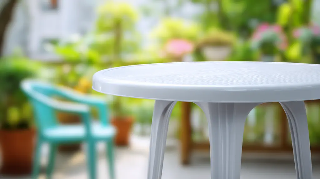 Mesa e cadeira de plástico direto da fabrica