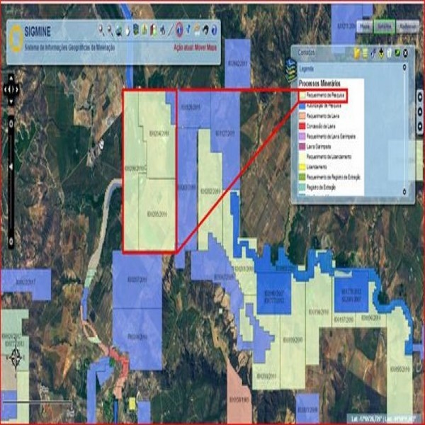 Requerimento De Área Para Mineração