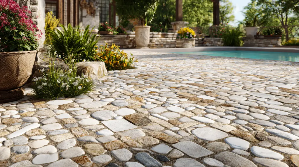 Pedras para jardim e piscina