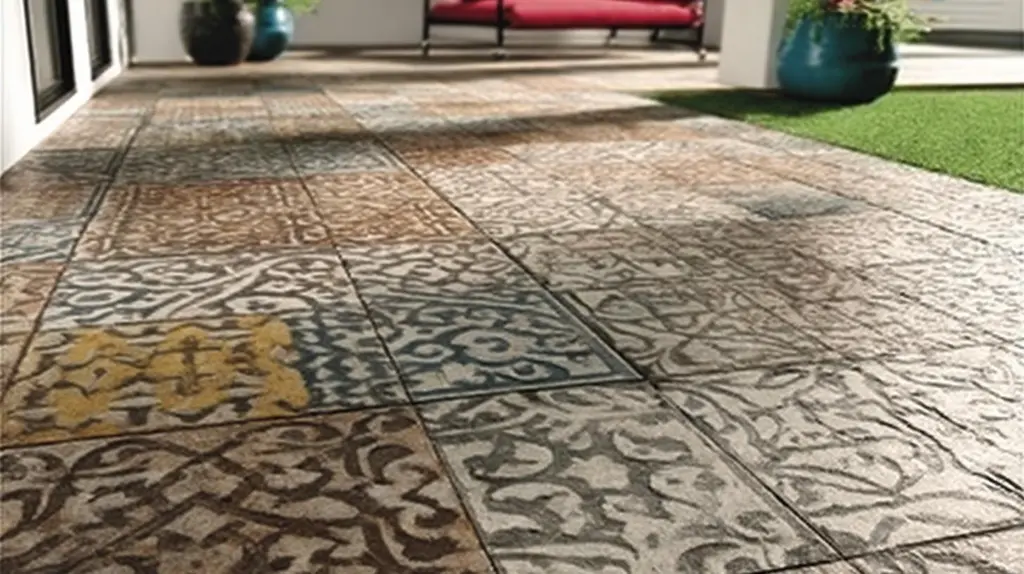 Piso Estampado De Alta Resistência