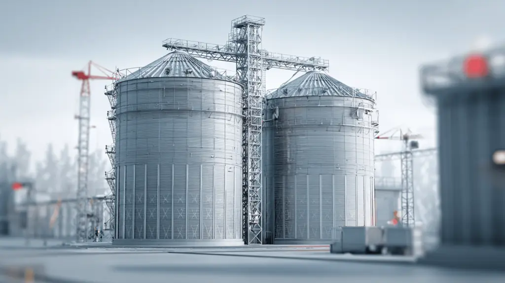 Projeto de silo para grãos