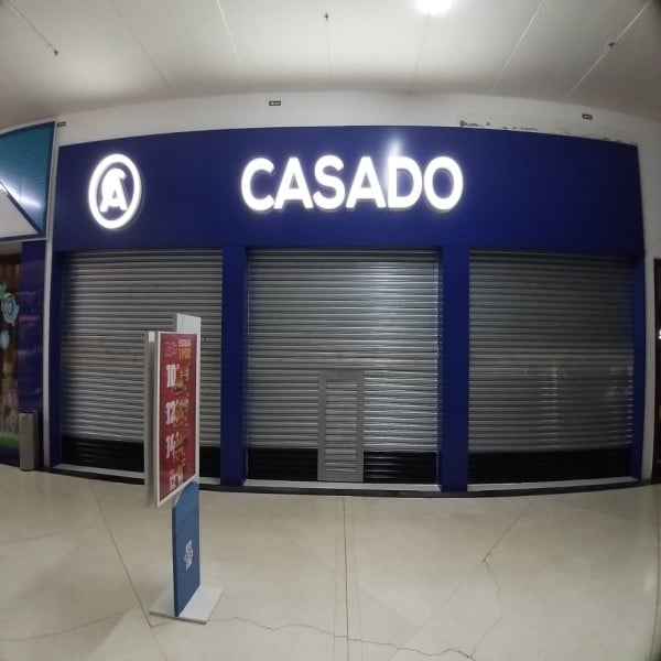 fachada em ACM com LED