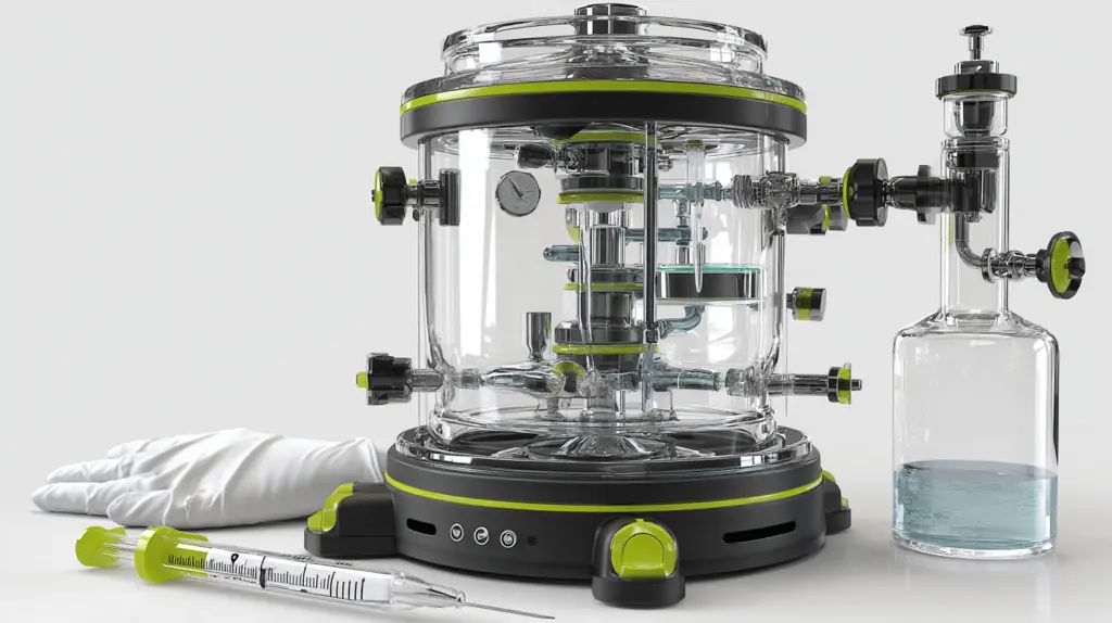 Reator de vidro para laboratório