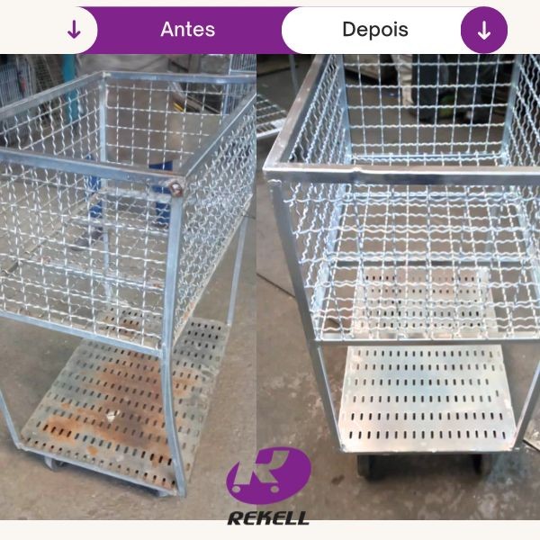 Manutenção de container aramado
