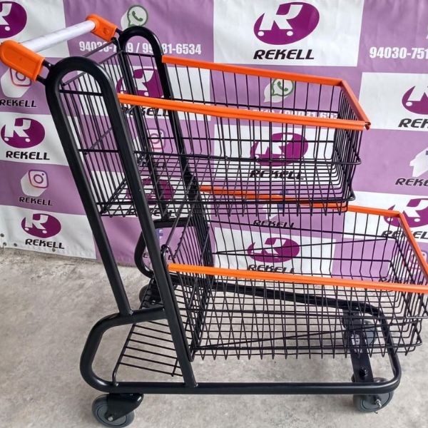 Pintura Eletrostática Para Carrinho De Mercado