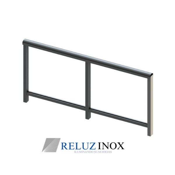 Guarda Corpo De Inox Com Vidro