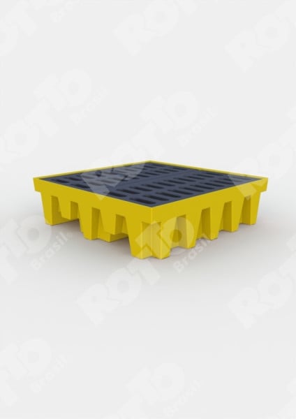 pallet de contenção para 4 tambores