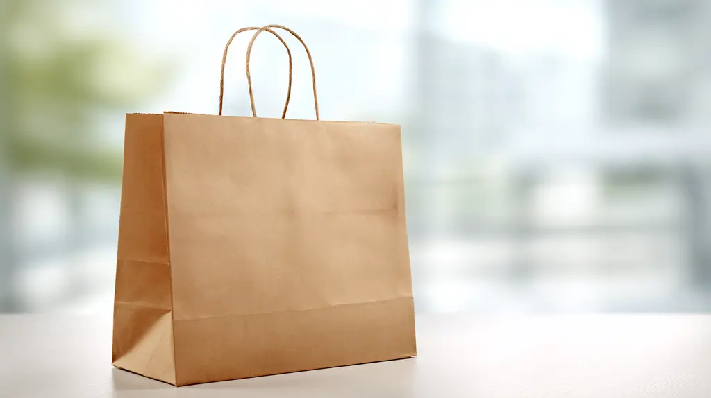 Saco de papel fast food