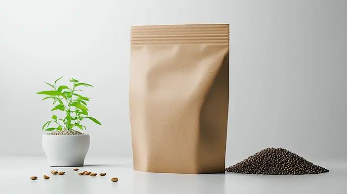 Saco stand up pouch kraft