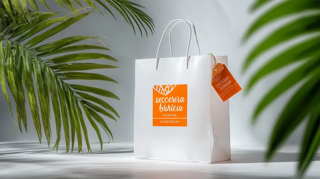 Sacola plástica promocional ecológica
