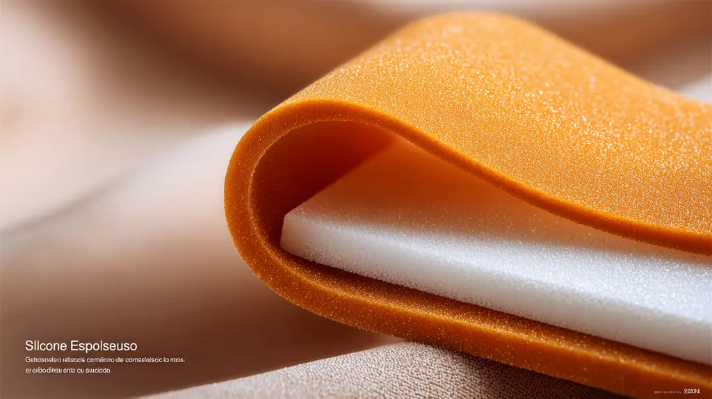 Silicone esponjoso - Lote mínimo de fornecimento 50 metros