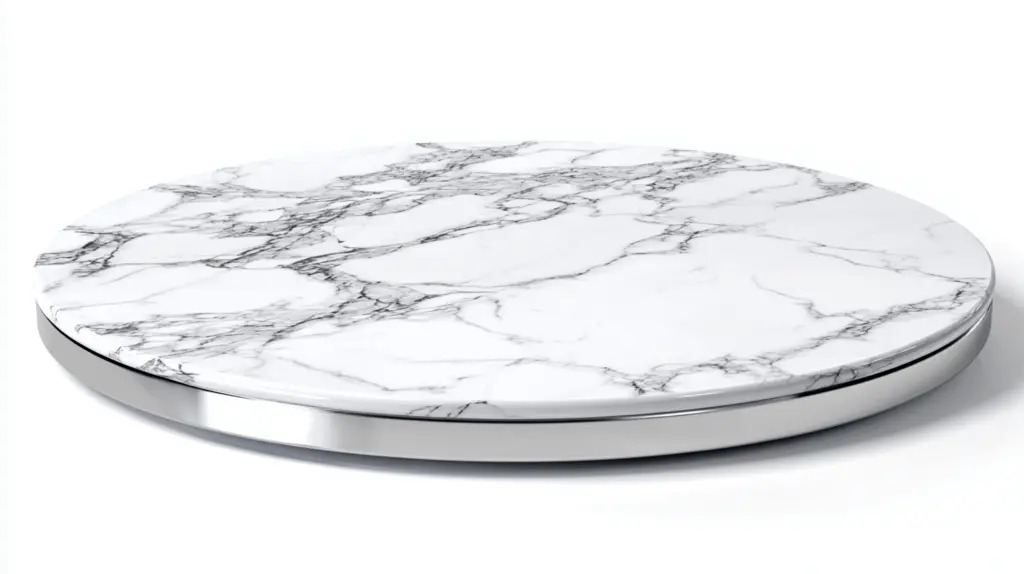 Tampo de mesa de mármore