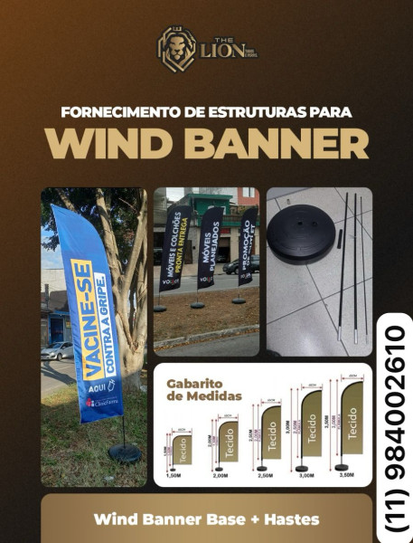 Wind Banner Personalizado Com Impressão