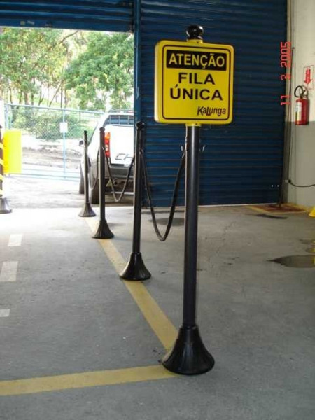 Pedestal Sinalização Para Indústrias