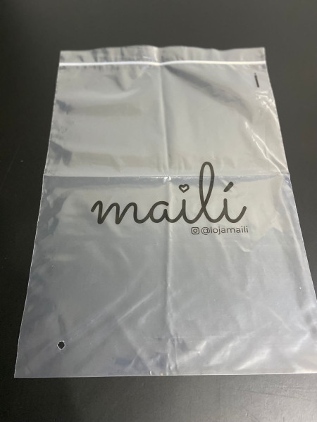 Saco em plástico lisos ziplock