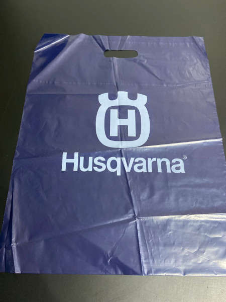 Sacola plástica personalizada para brinde