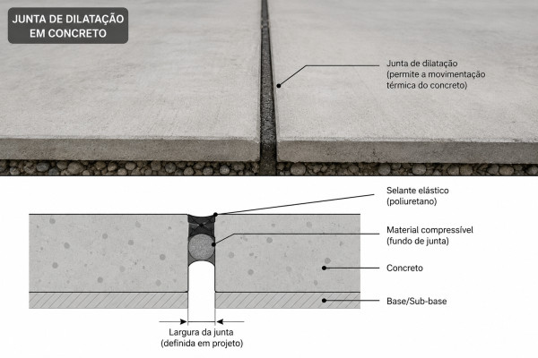 Junta de Dilatação para Concreto