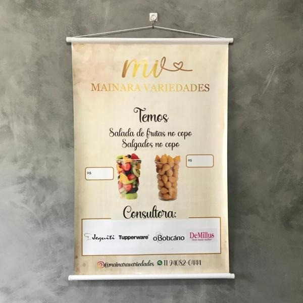 Banner De Lona Com Bastão