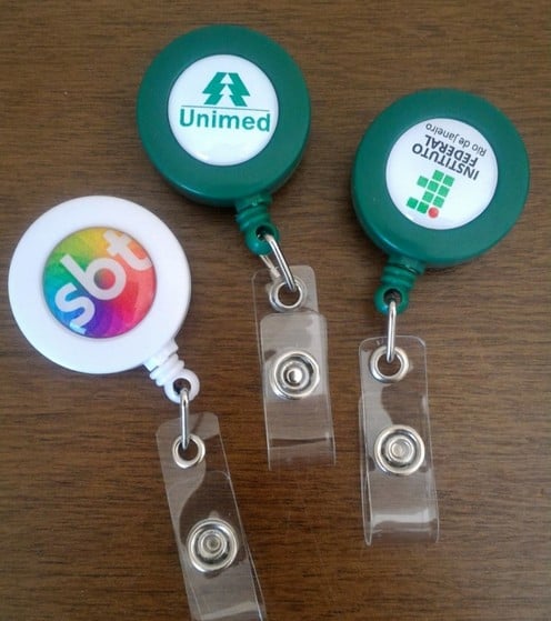 Cordão Para Crachá Com Roller Clip