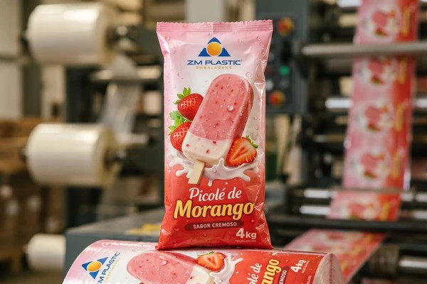 Embalagem para gelo saborizado personalizado