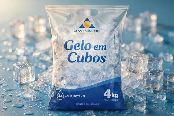 Fabricante de saco para gelo com alça