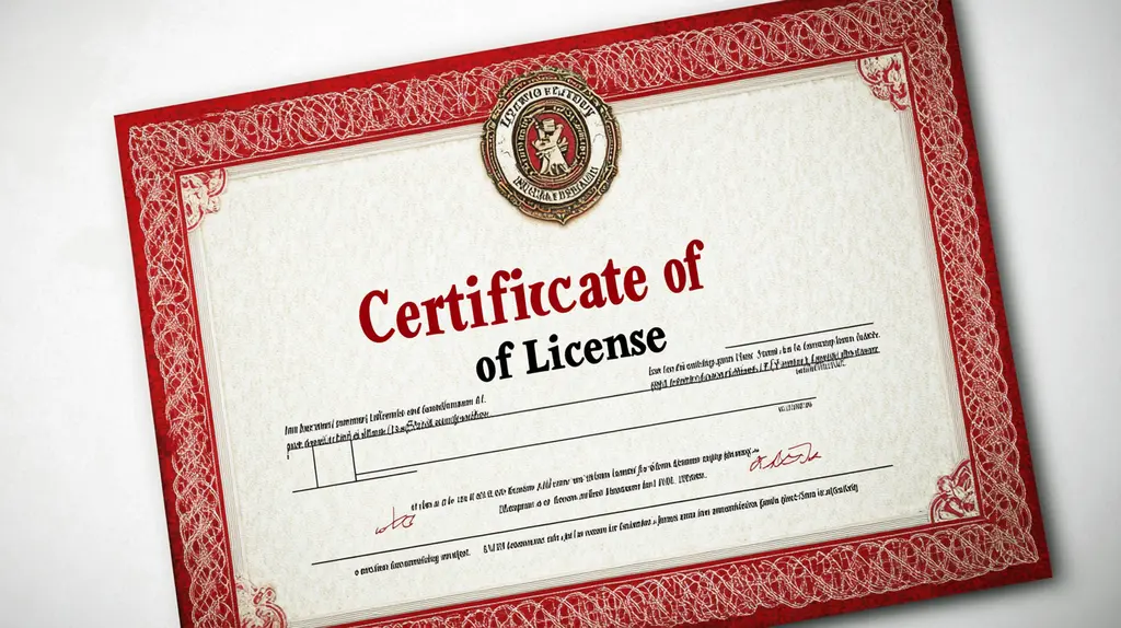Certificado De Licença Do Corpo De Bombeiros 02